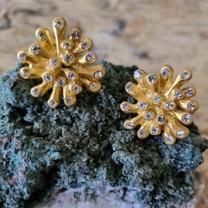 Crystal earrings Sputnik style